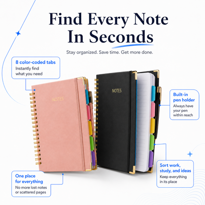 CleanPage Organizer Notebook