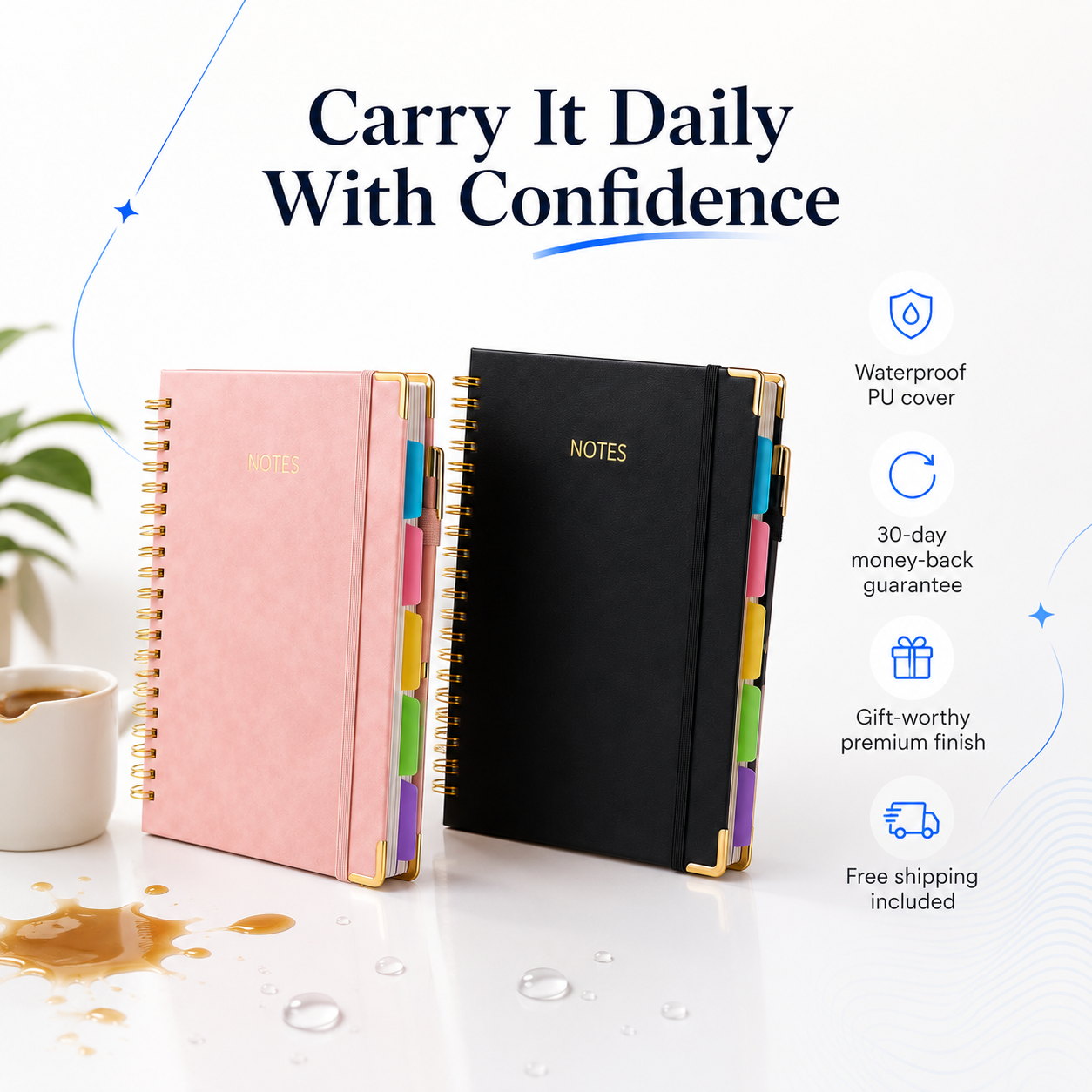 CleanPage Organizer Notebook